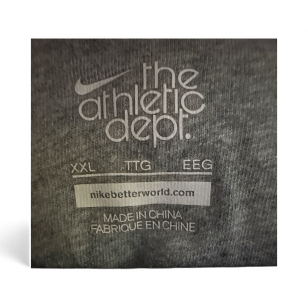 Nike Vintage Men's Dark Blue Zip-Up Hoodie Sweater Cotton Blend Size XXL - Picture 6 of 9